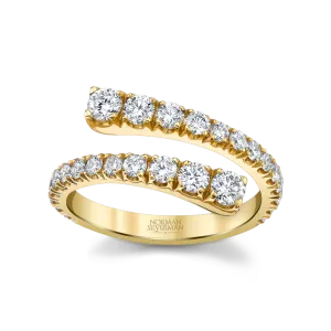 0.97ctw Spiral Stackable Ring