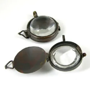 1 inch Round Dome Bubble Glass Locket Pendant, Antique Copper, Pack of 1