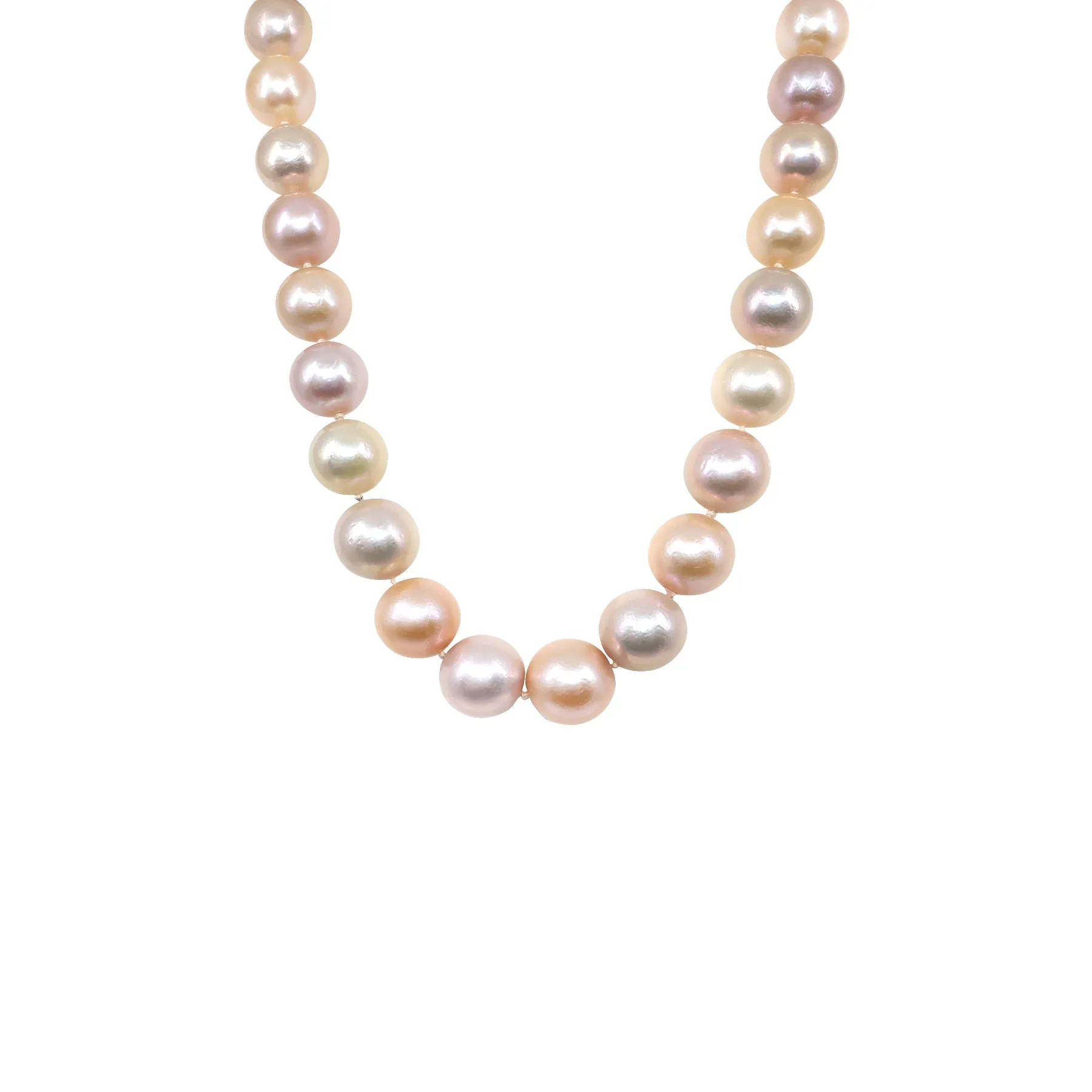 14K White Gold Multi-Colour Freshwater Pearl Strand - 20612474