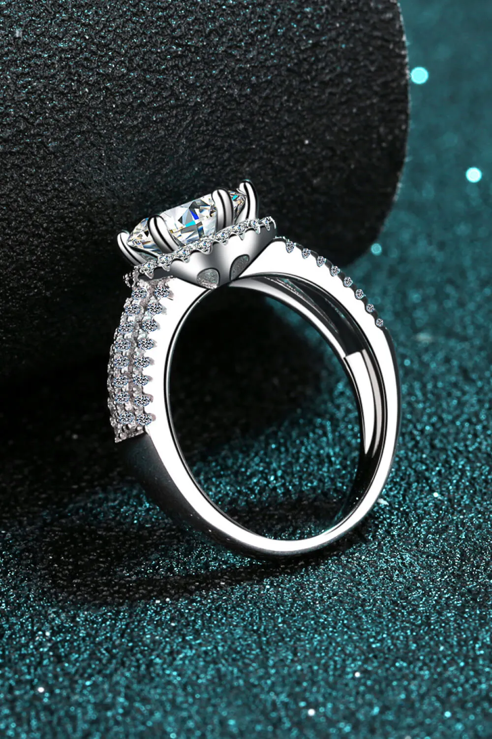 2 Carat Sterling Silver Moissanite Ring