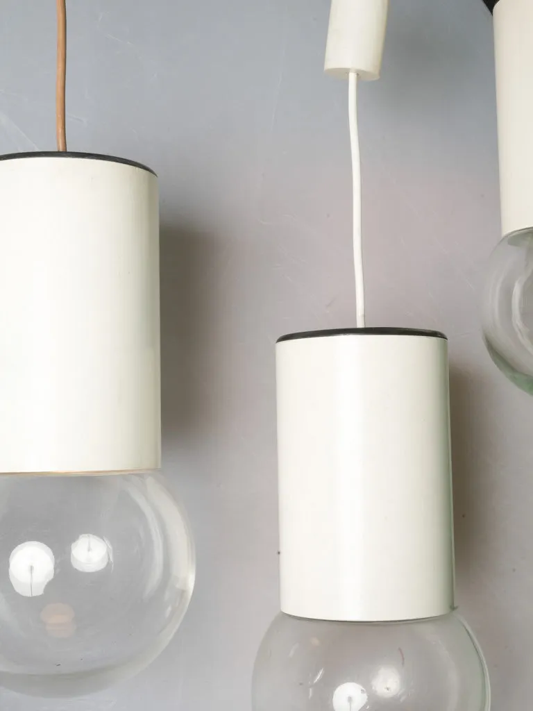 5 balloon shade like pendants - 1970s - 13¾"