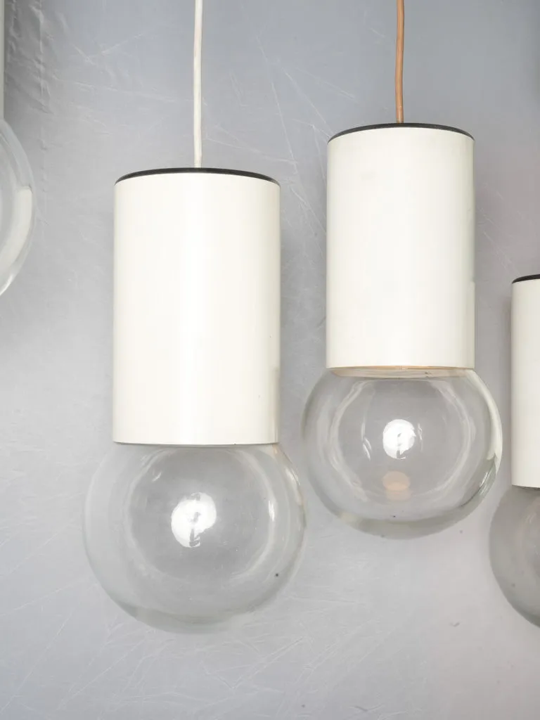 5 balloon shade like pendants - 1970s - 13¾"