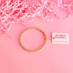5MM Gold Beaded Bracelet
