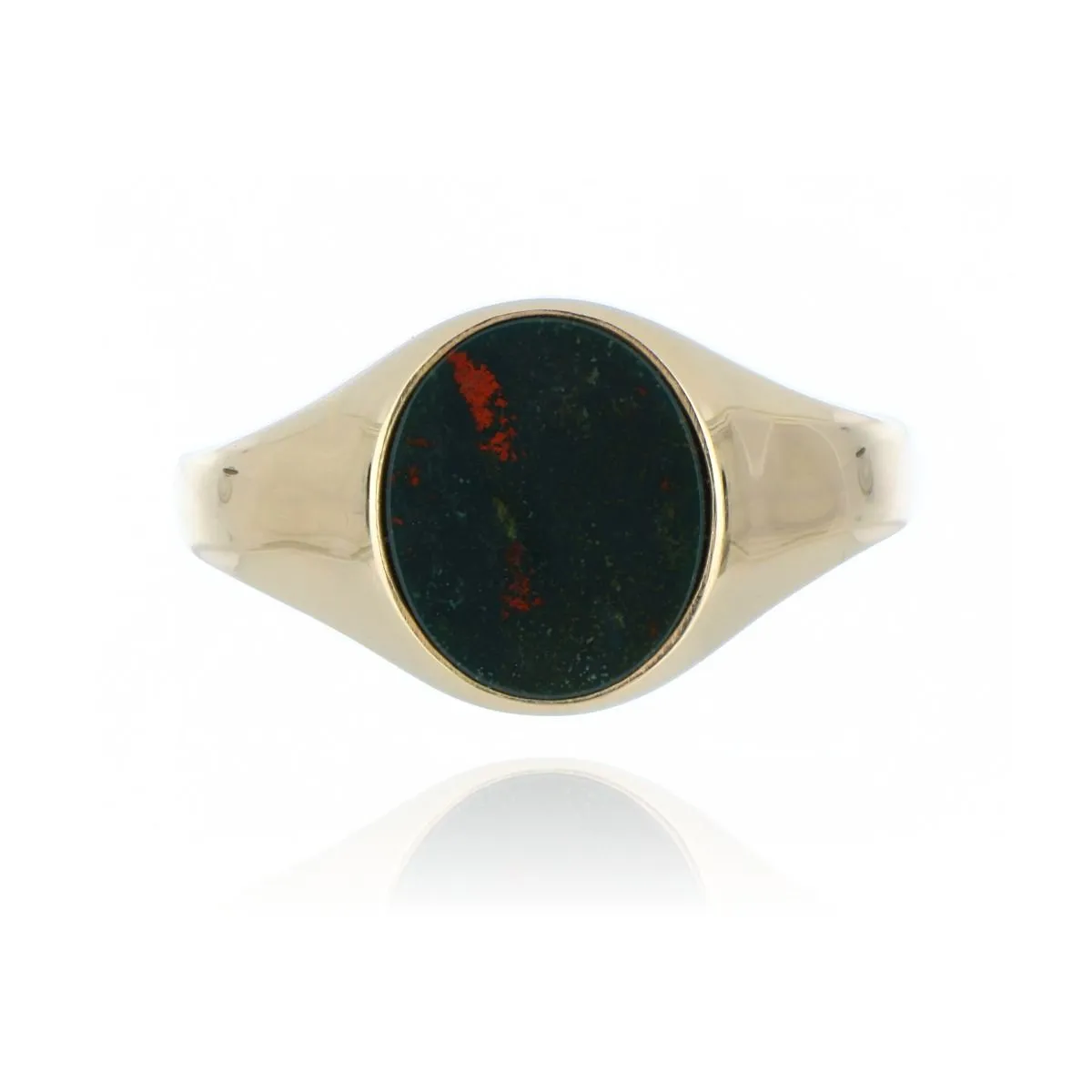9ct Yellow Gold Bloodstone Signet Ring