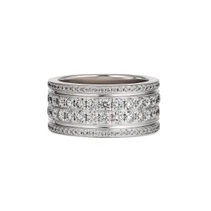 Artisan Brooklyn Diamond Men's Wedding Band | 18K White Gold