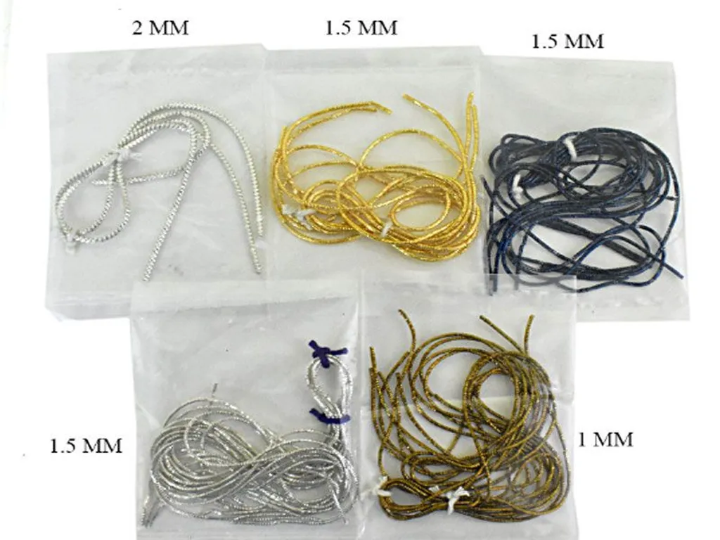 Asssorted Pack of 20 Colors Bullion Wire / Nakshi