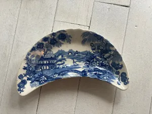 Blue Royal Staffordshire Tonquin Bone Dish
