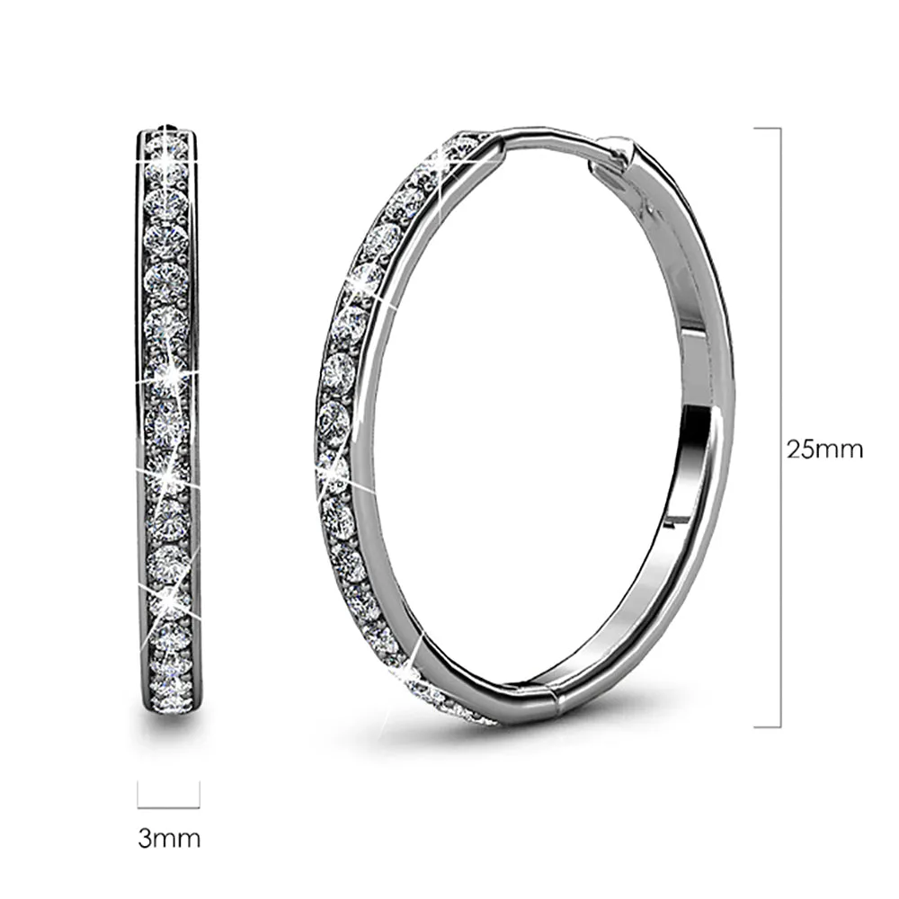 Boxed Timeless Bling Embellished with SWAROVSKI® crystals In White Gold