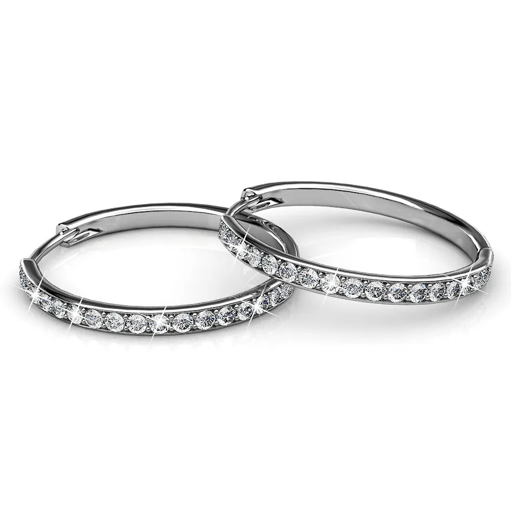 Boxed Timeless Bling Embellished with SWAROVSKI® crystals In White Gold