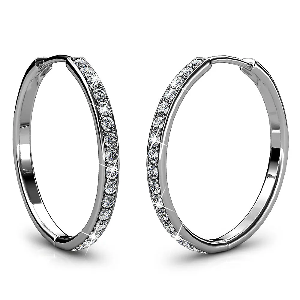 Boxed Timeless Bling Embellished with SWAROVSKI® crystals In White Gold