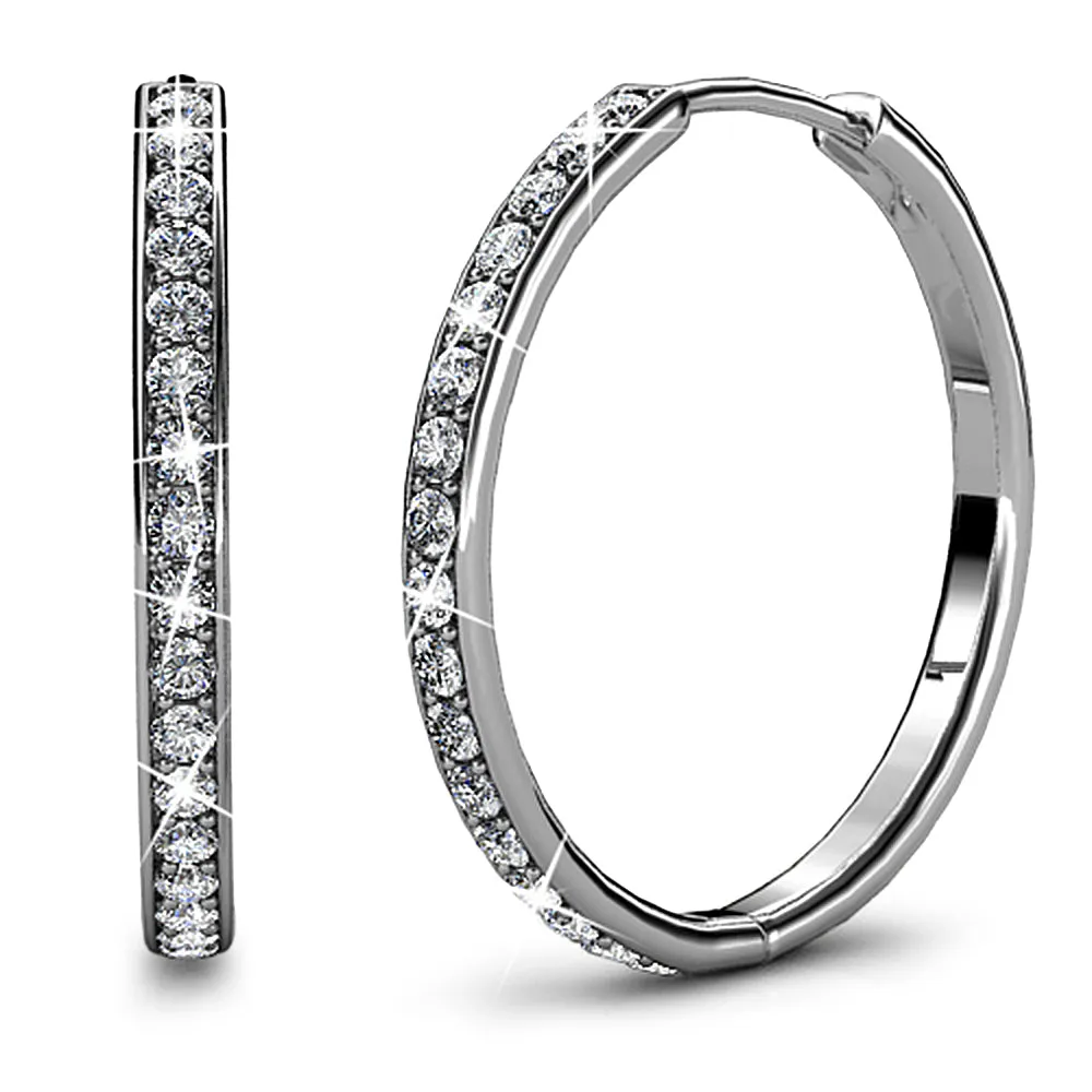 Boxed Timeless Bling Embellished with SWAROVSKI® crystals In White Gold
