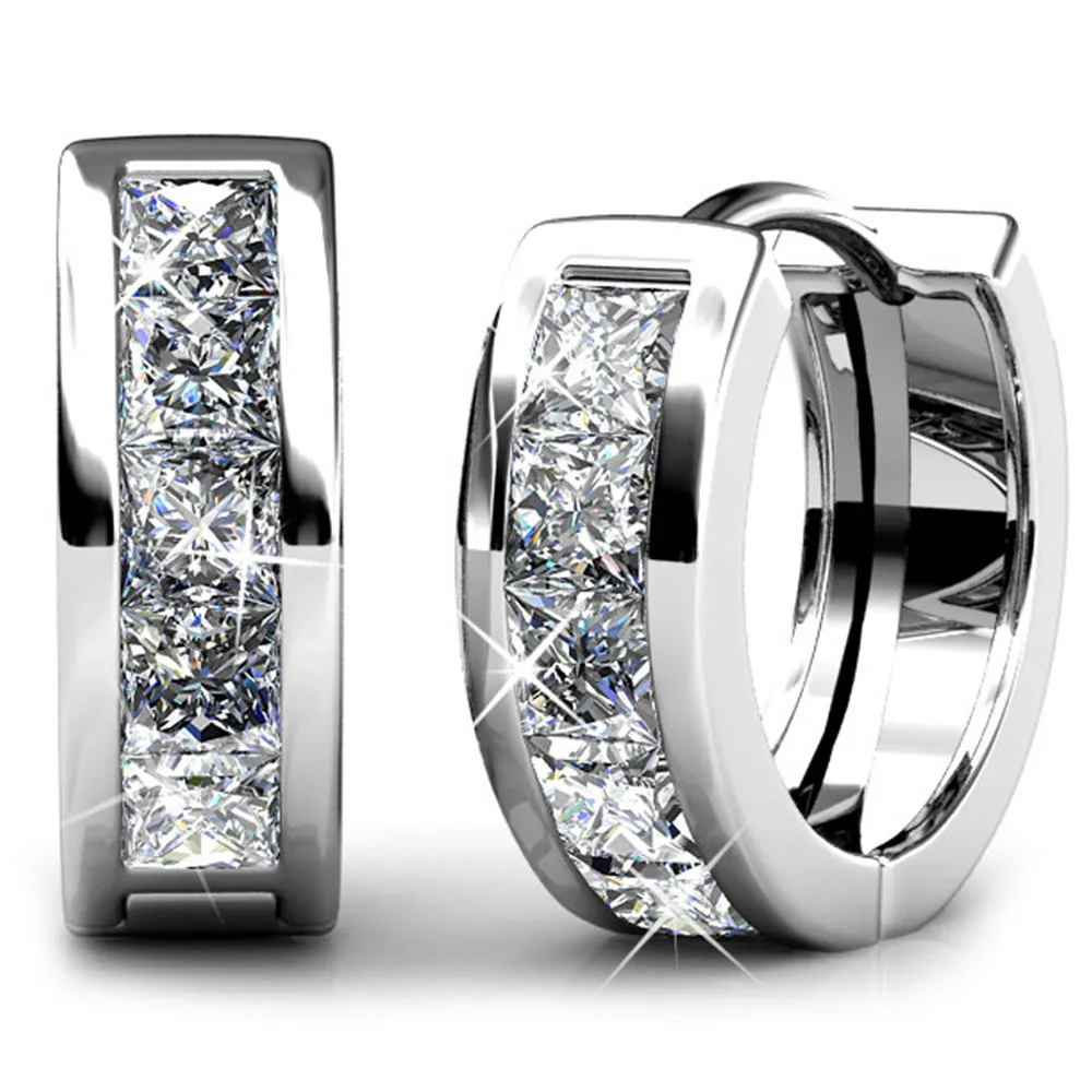 Boxed Timeless Bling Embellished with SWAROVSKI® crystals In White Gold