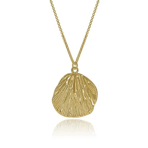 Brushstroked Medallion Necklace