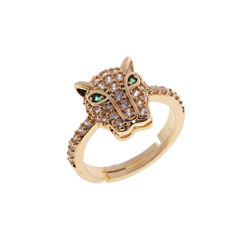Colorful Luxurious Geometric Zircon Fashion Rings