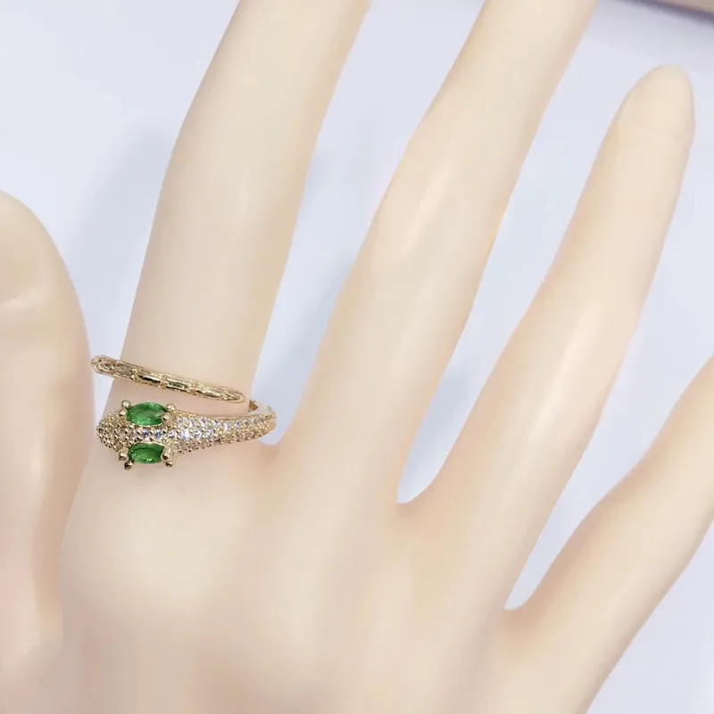 Colorful Luxurious Geometric Zircon Fashion Rings