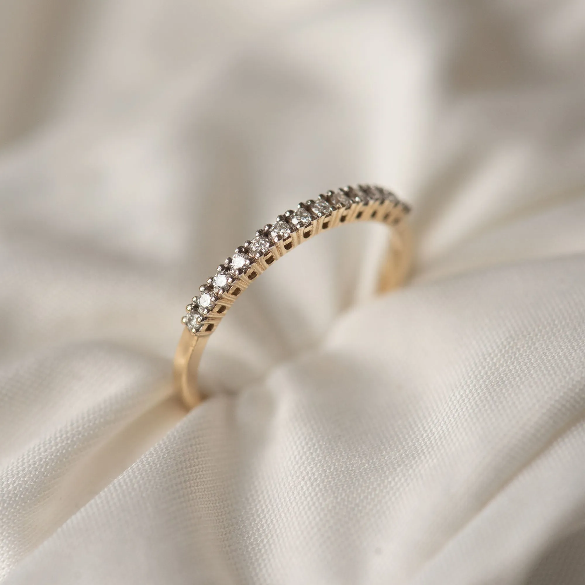 De la Paix Madeline 14 karat gold ring with diamond 0.14 carat