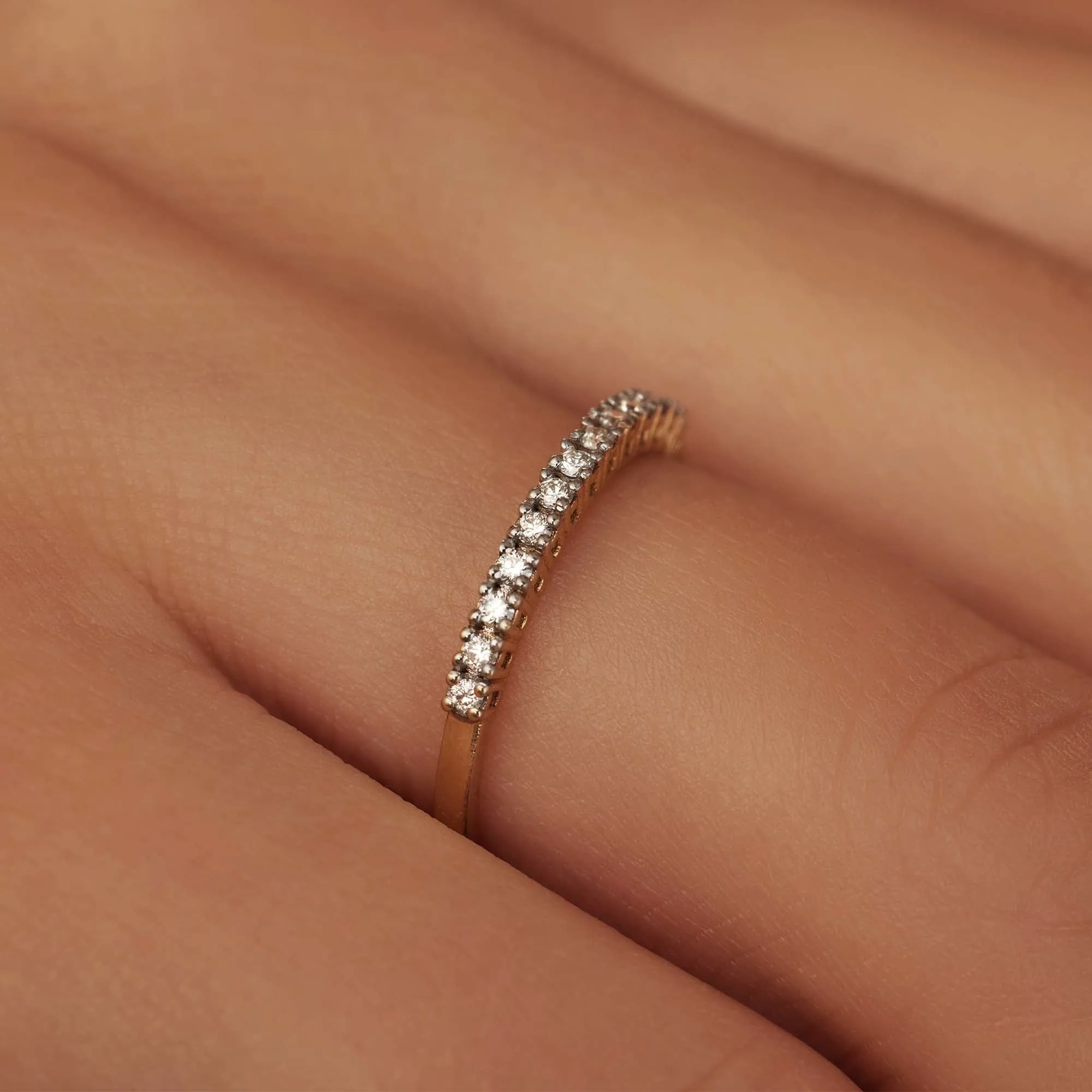 De la Paix Madeline 14 karat gold ring with diamond 0.14 carat