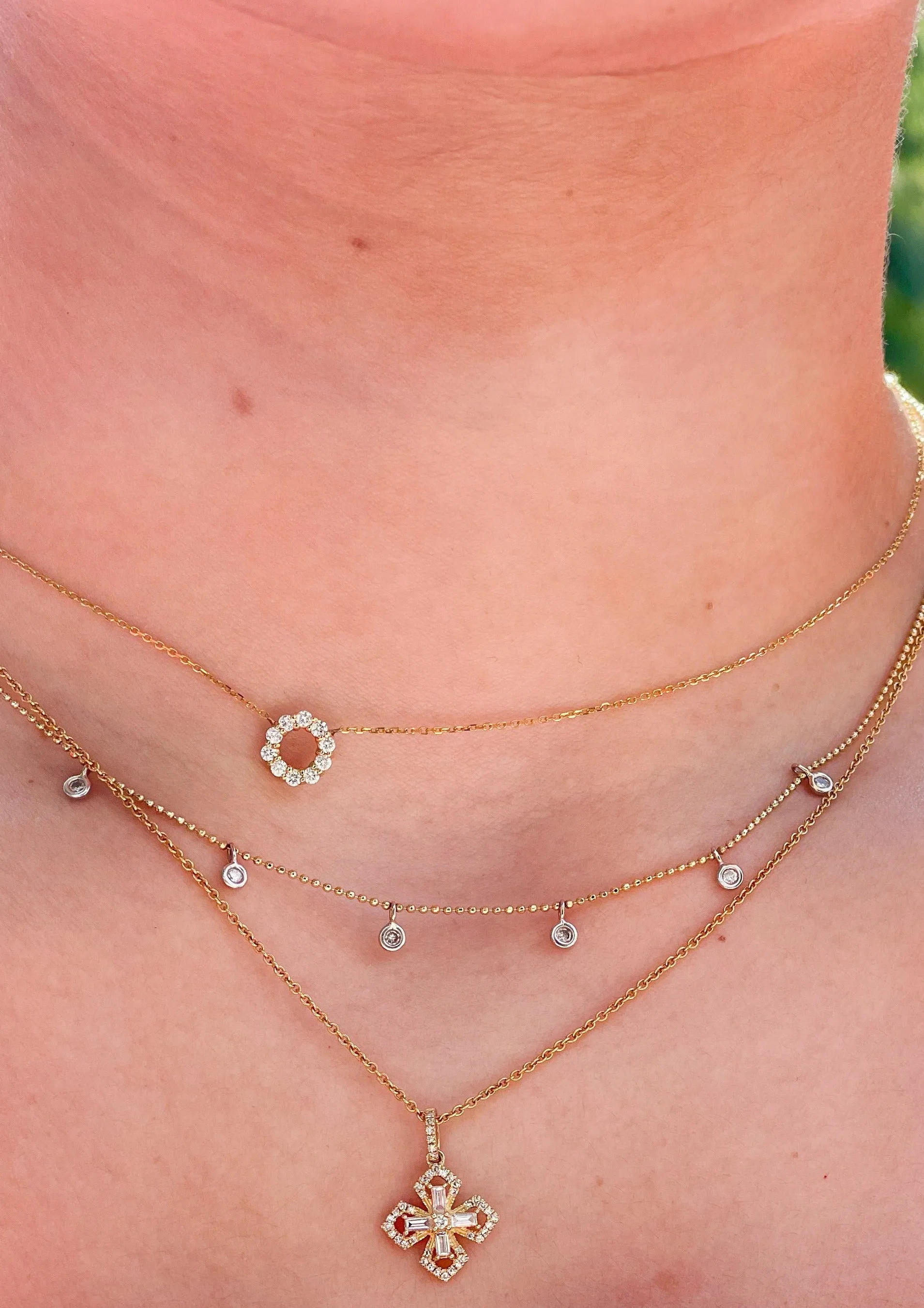 Diamond Circle Necklace