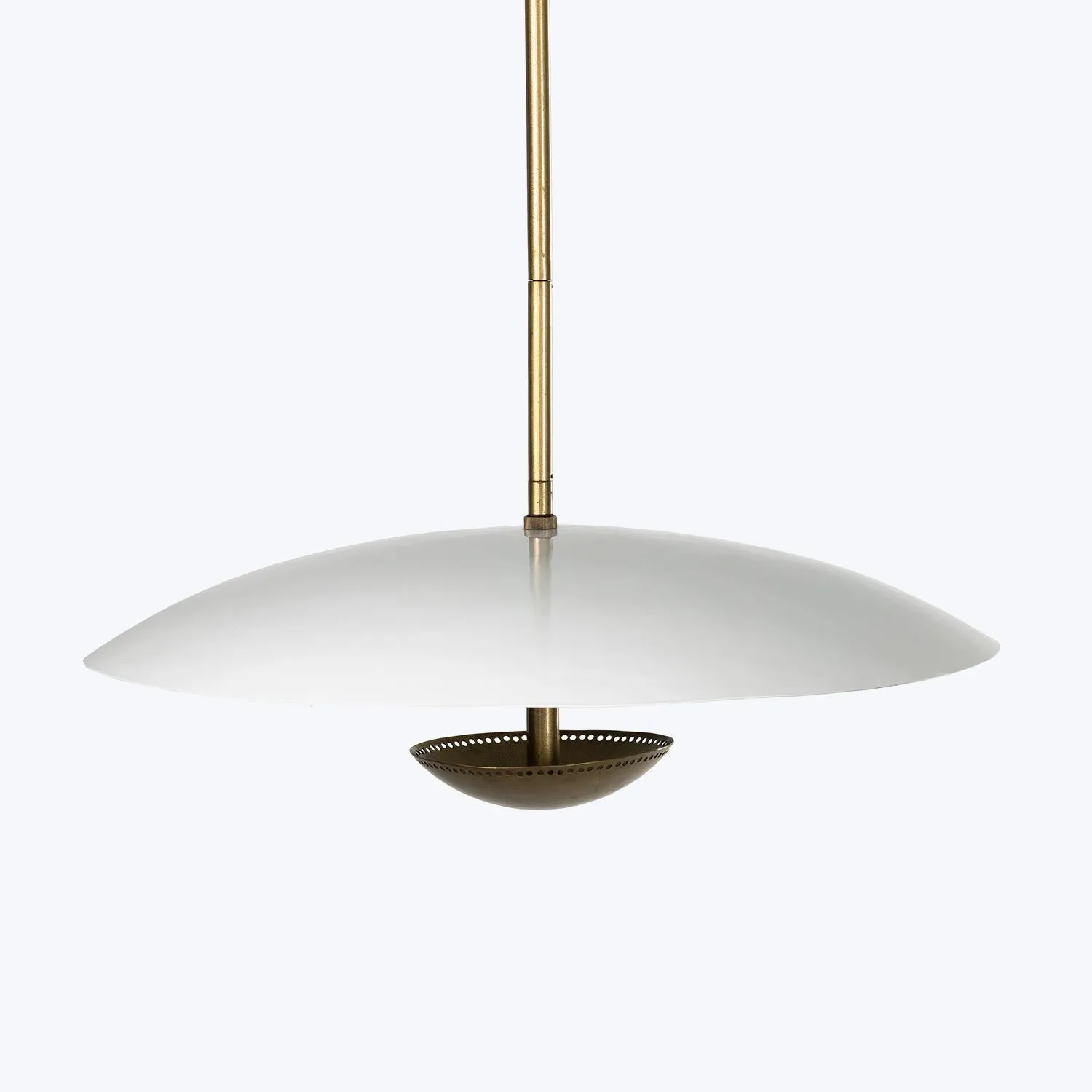 Disk Pendant Light, Brass