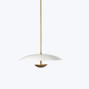 Disk Pendant Light, Brass