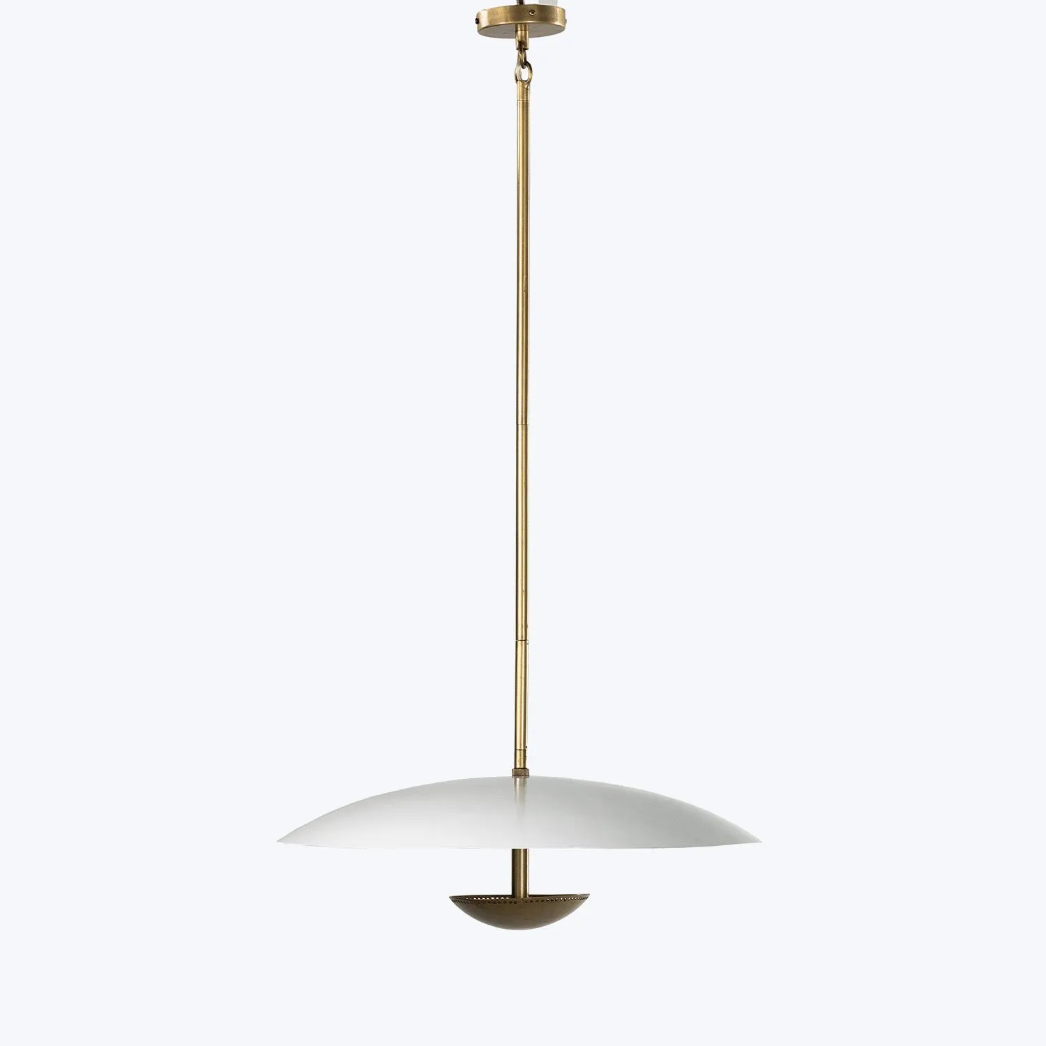 Disk Pendant Light, Brass