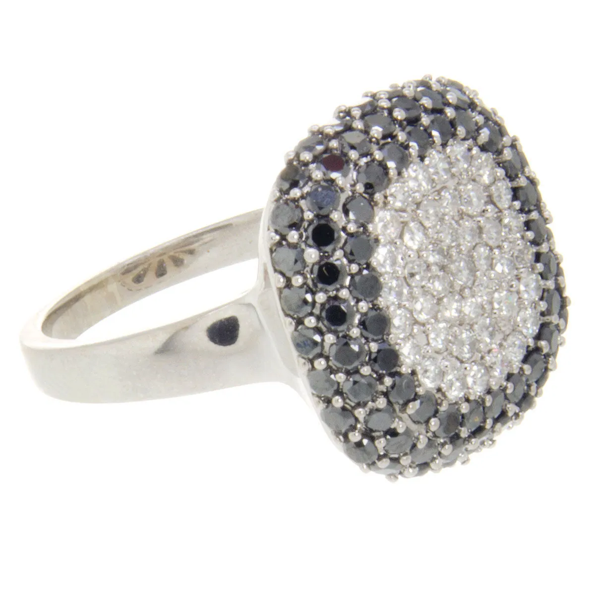 Effy 2.50ct Black & White Diamond Cushion Ring