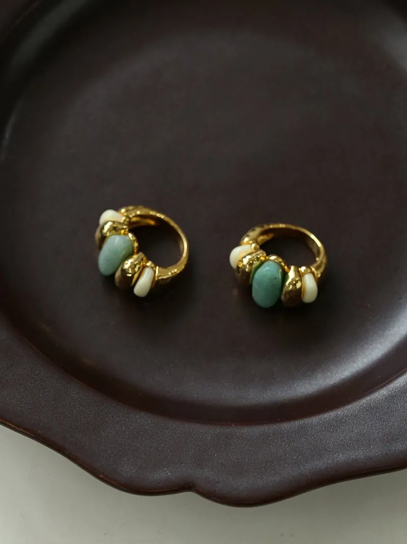 Elegant Azure Amazonite Ring