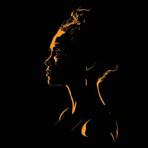 Elegant Backlit Female Portrait