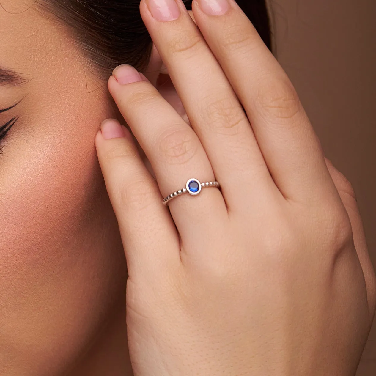 Elegant Blue Stone Ring