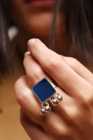 Elegant Ring - Navy Blue