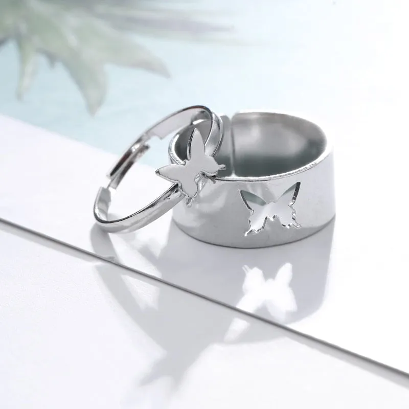 Fashion Elegant Imitation Pearl Adjustable Opening Rings For Women