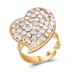 Fashion Elegant Imitation Pearl Adjustable Opening Rings For Women