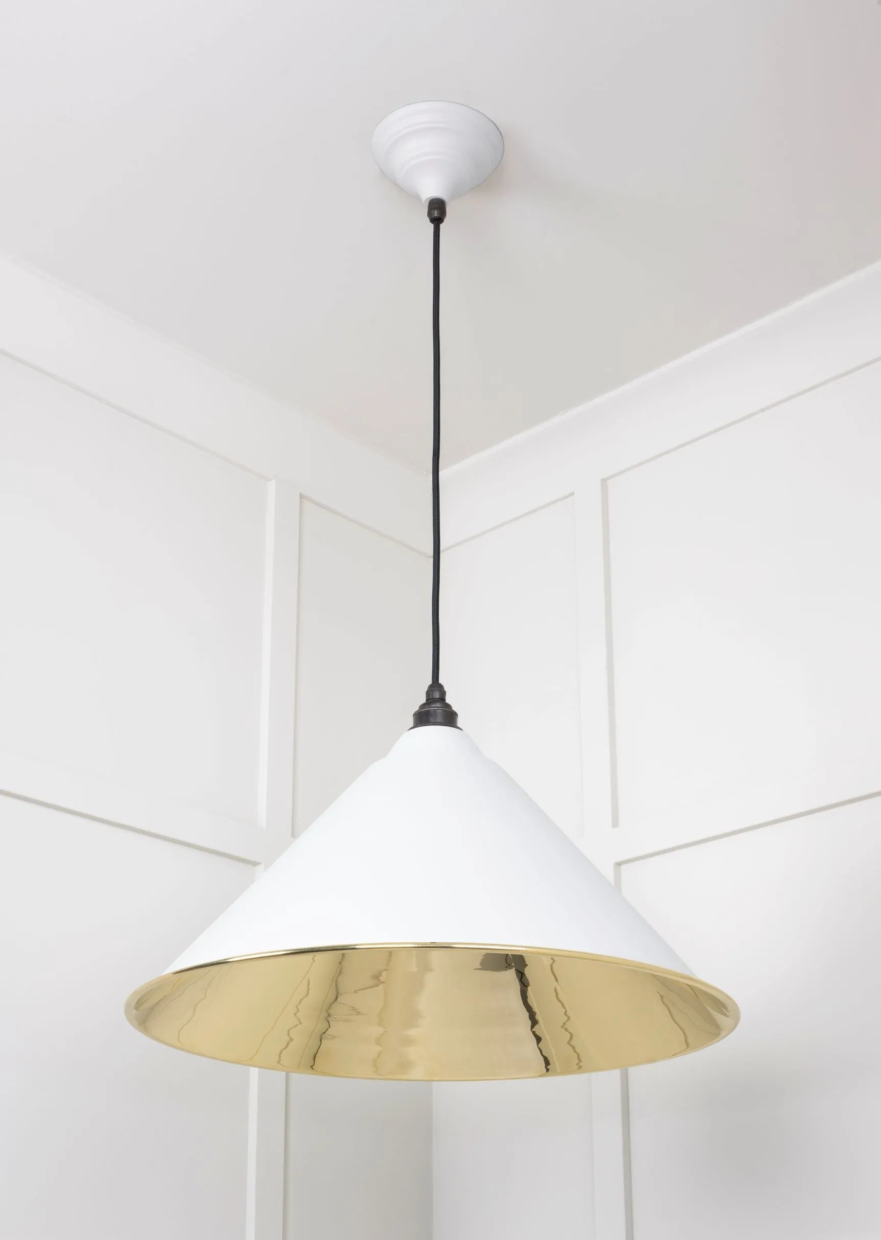 From The Anvil Smooth Brass Hockley Pendant Light