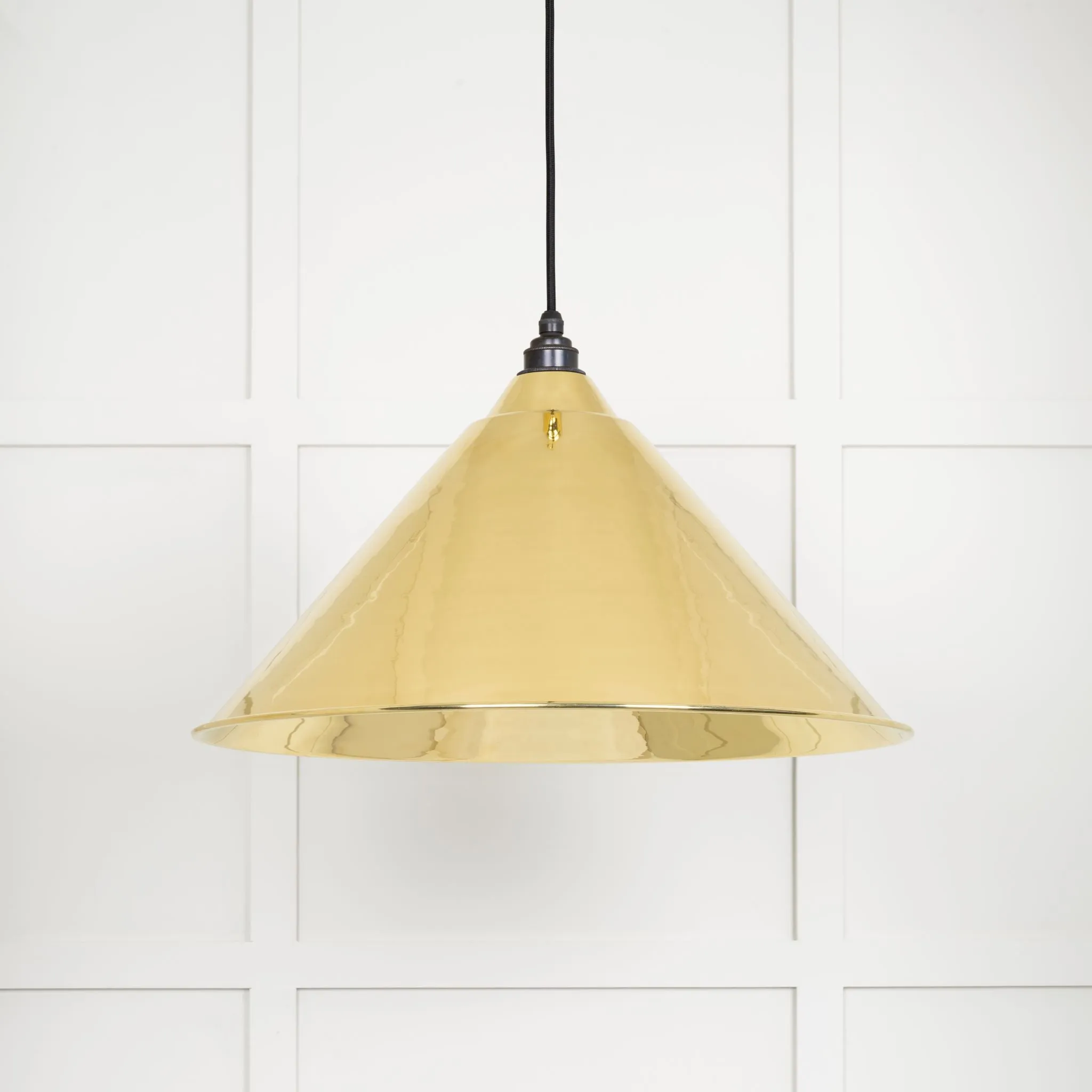 From The Anvil Smooth Brass Hockley Pendant Light