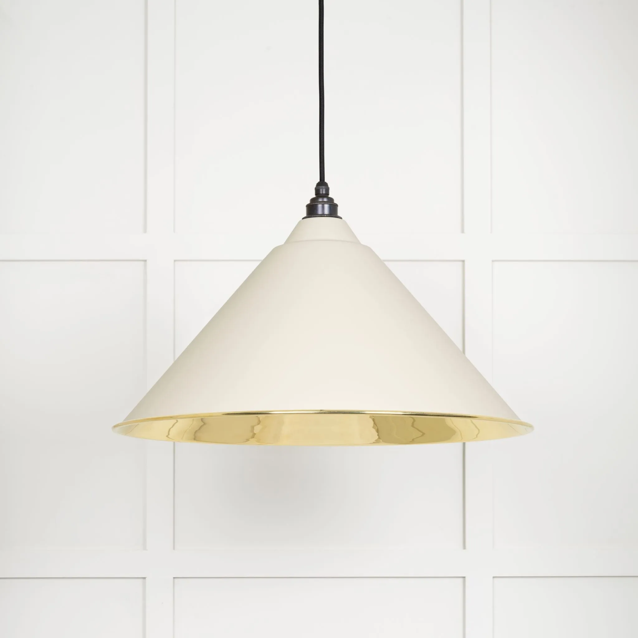From The Anvil Smooth Brass Hockley Pendant Light
