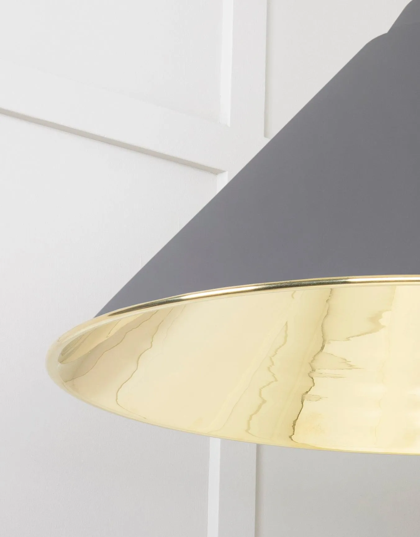 From The Anvil Smooth Brass Hockley Pendant Light
