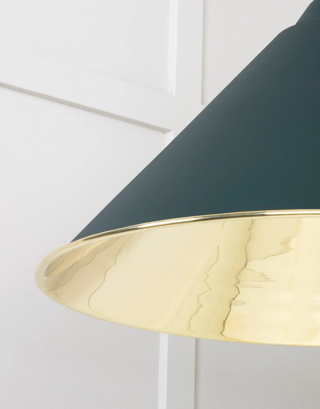 From The Anvil Smooth Brass Hockley Pendant Light