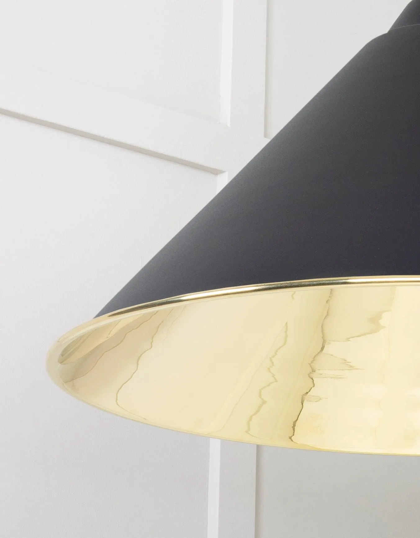 From The Anvil Smooth Brass Hockley Pendant Light