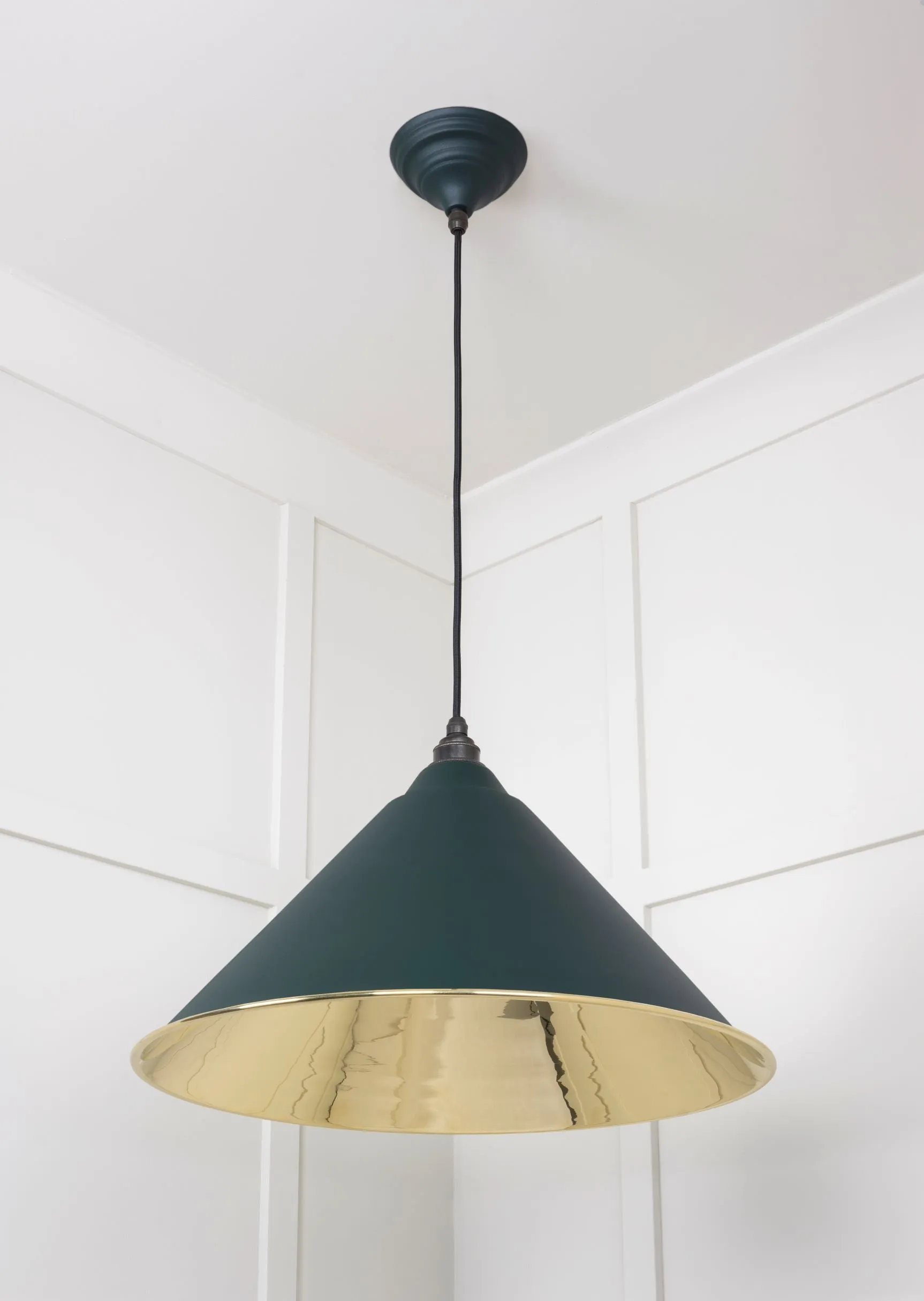 From The Anvil Smooth Brass Hockley Pendant Light