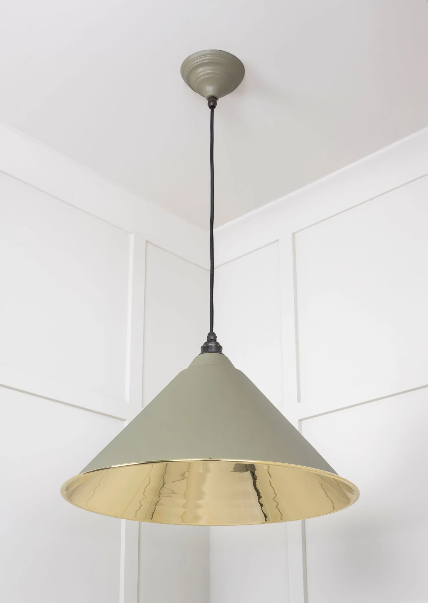 From The Anvil Smooth Brass Hockley Pendant Light