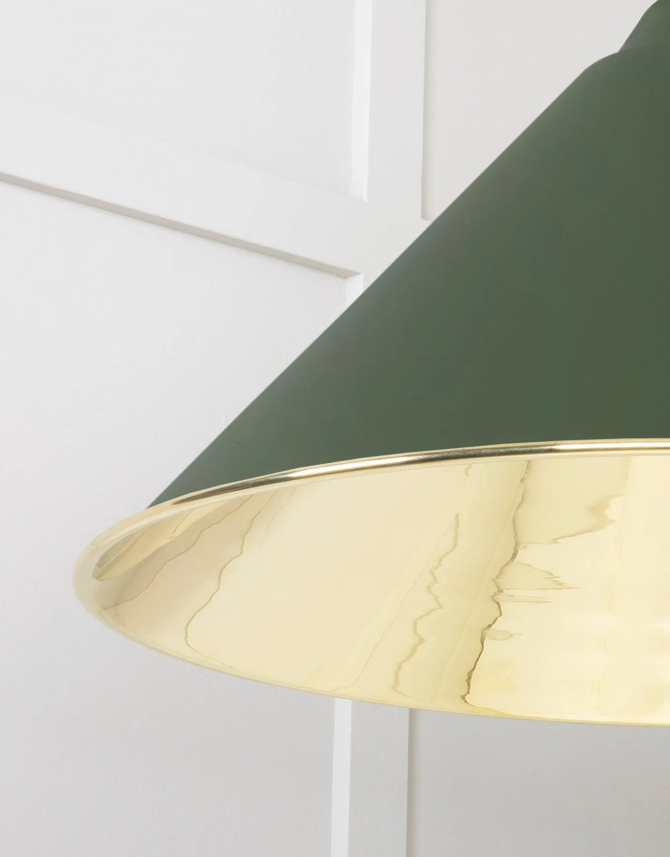 From The Anvil Smooth Brass Hockley Pendant Light
