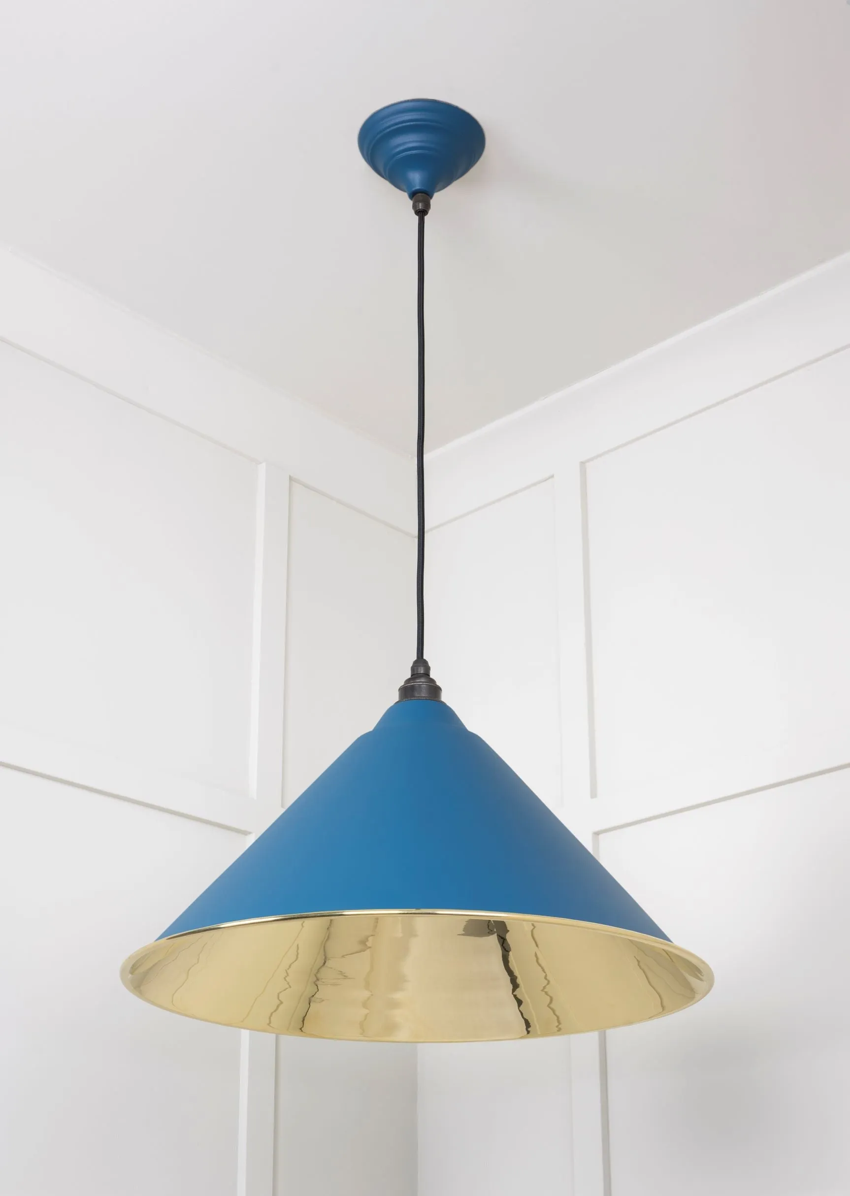 From The Anvil Smooth Brass Hockley Pendant Light