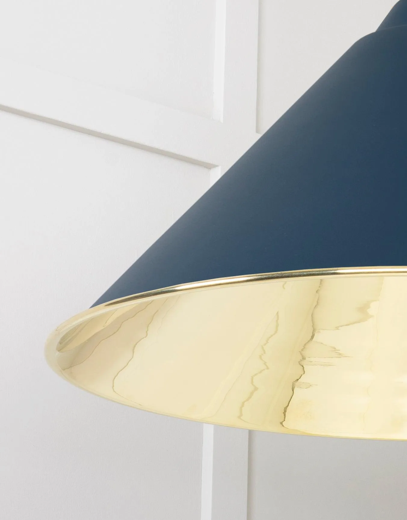From The Anvil Smooth Brass Hockley Pendant Light