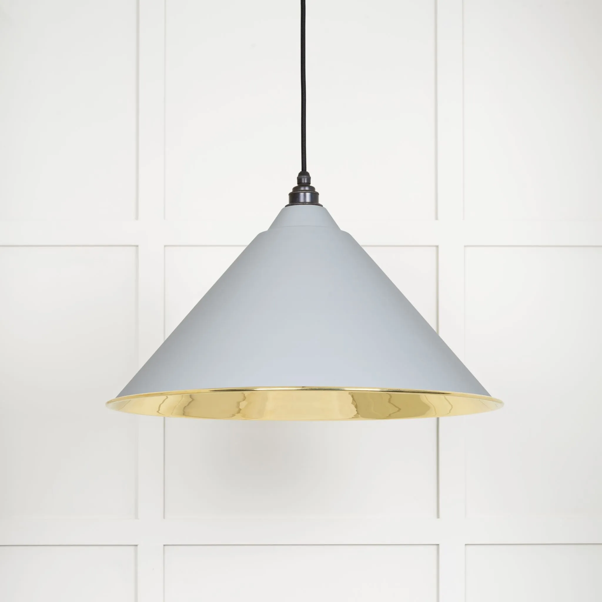 From The Anvil Smooth Brass Hockley Pendant Light
