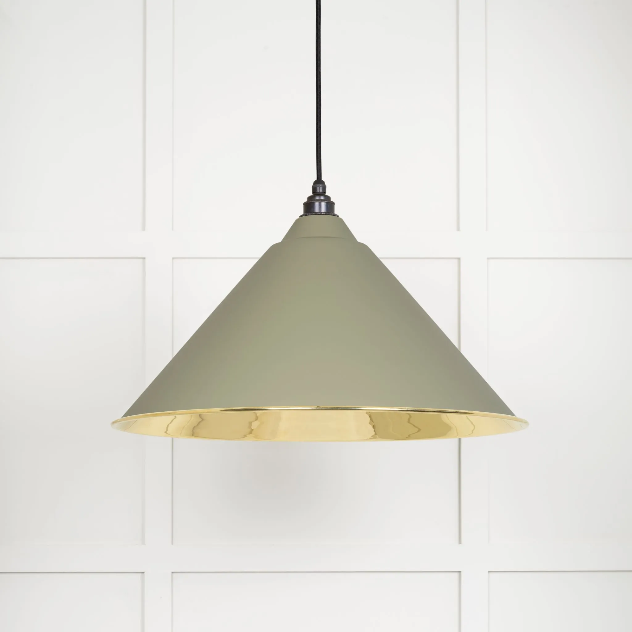 From The Anvil Smooth Brass Hockley Pendant Light