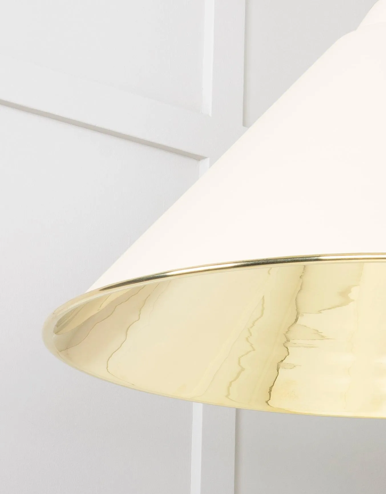 From The Anvil Smooth Brass Hockley Pendant Light