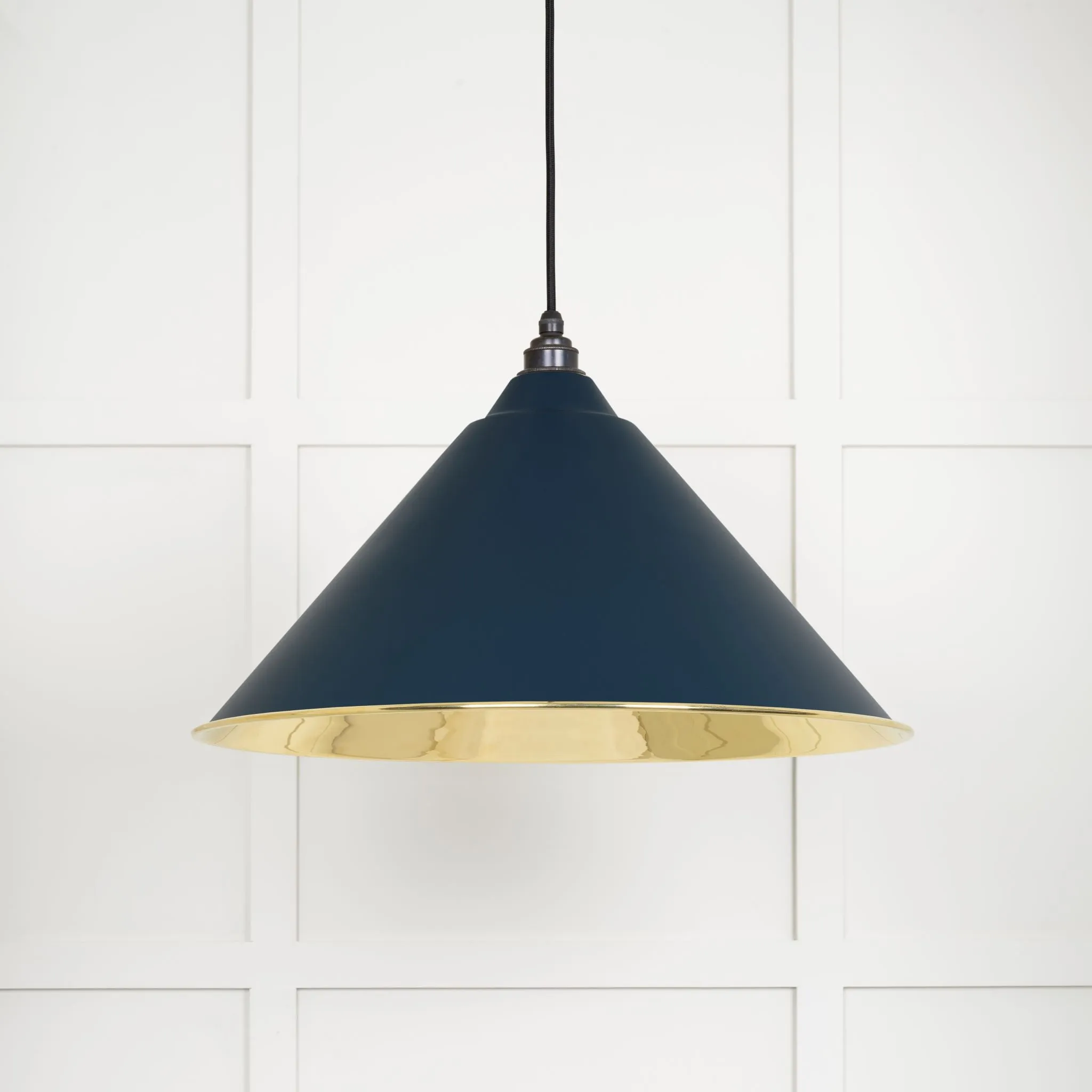 From The Anvil Smooth Brass Hockley Pendant Light