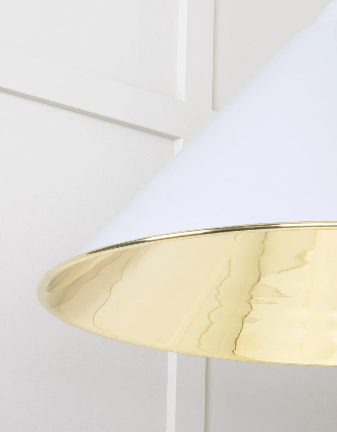 From The Anvil Smooth Brass Hockley Pendant Light