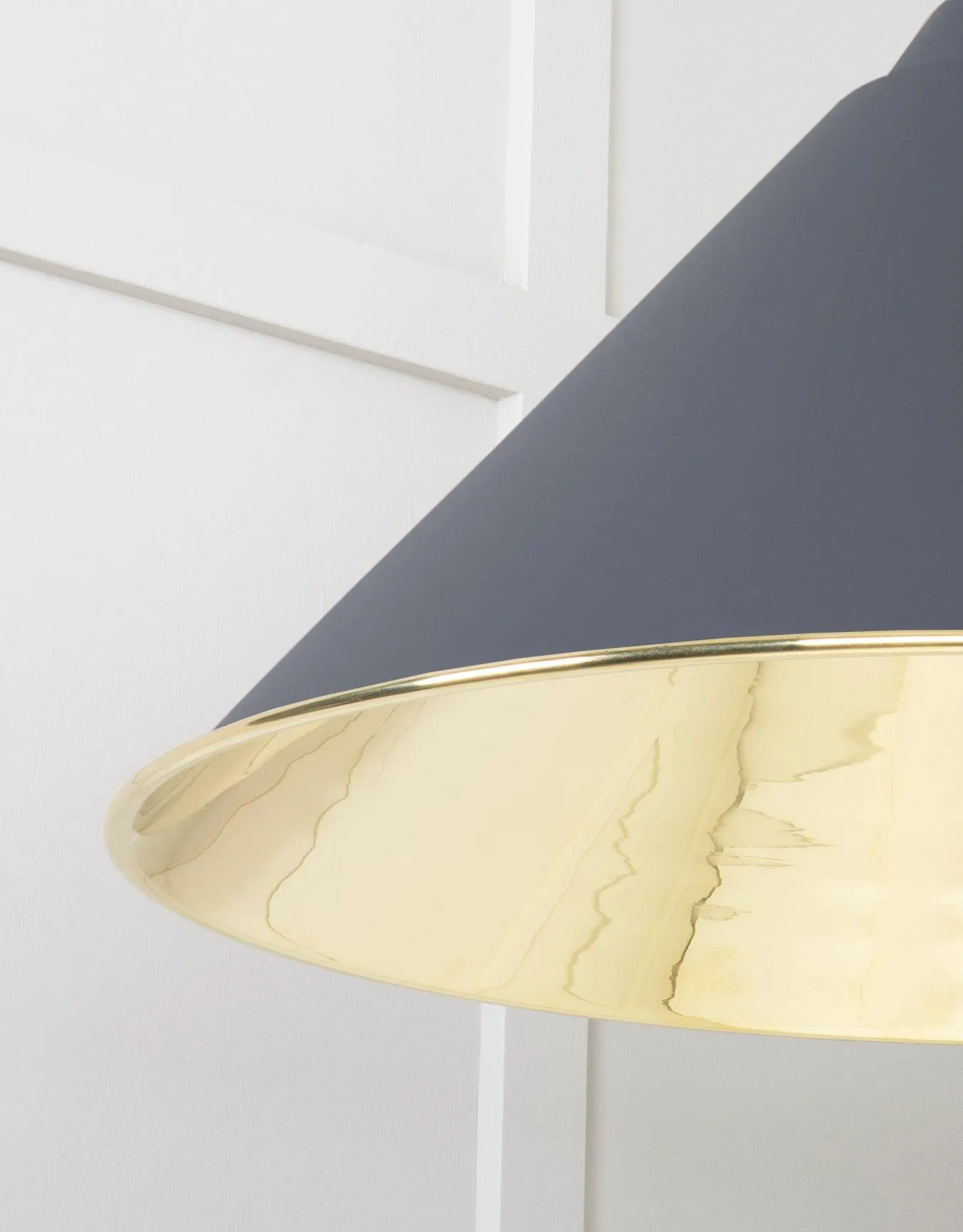 From The Anvil Smooth Brass Hockley Pendant Light