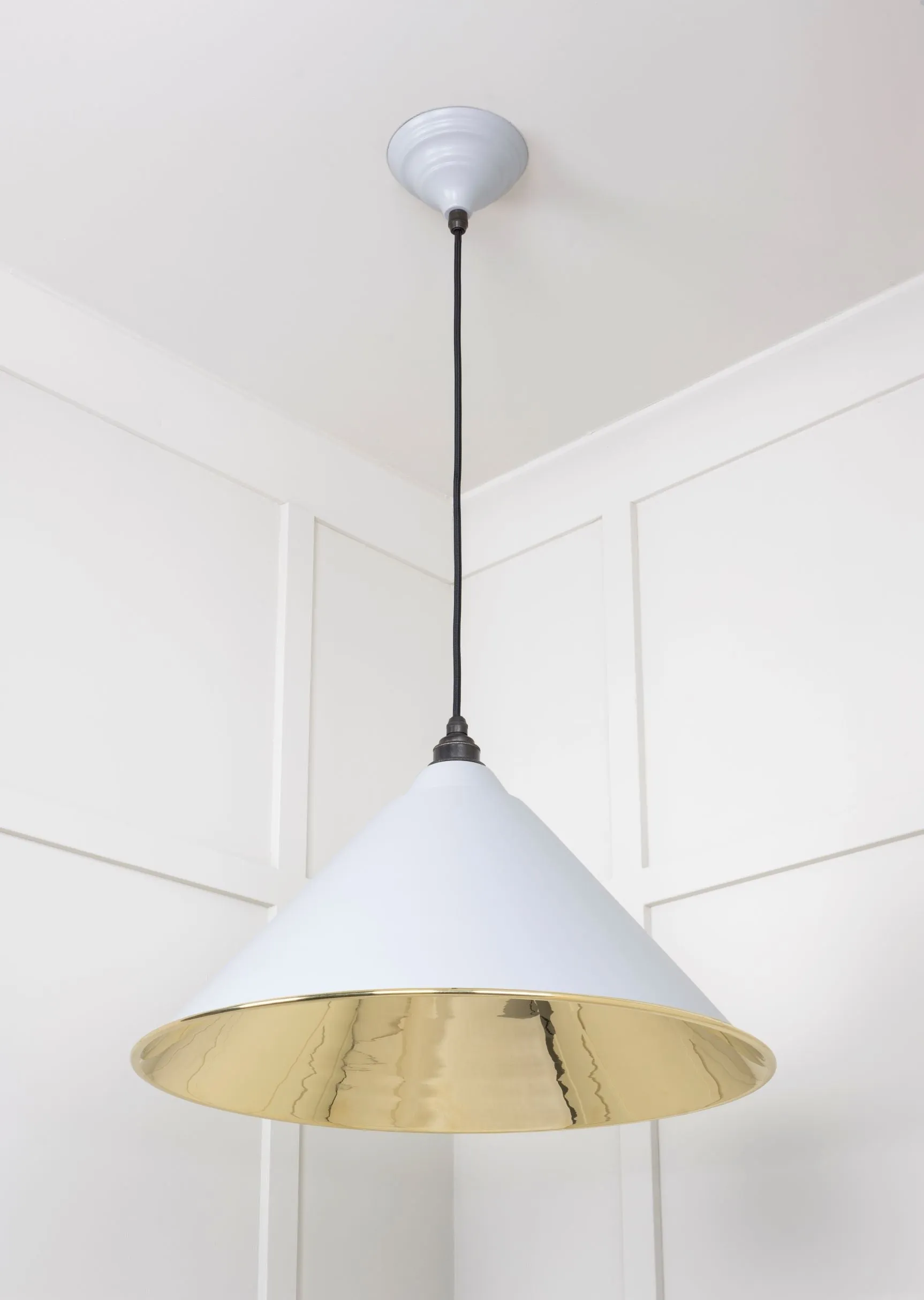 From The Anvil Smooth Brass Hockley Pendant Light
